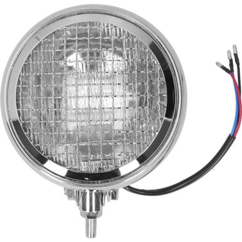 Car Halogen Headlight Bulbs Car Accessories Round Motorcycle Headlight Retro Style Headlamp W/Grill Guard Clear Lens 12V 6in