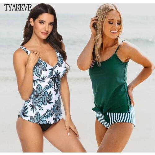 Bikini 2020 Sexy Tankini Swimsuit Plus Size Swimwear Women Bathing Suit Summer High Waist Swim Suit maillot de bain femme S-3XL