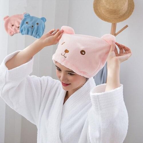 Quick-drying Bag Bathroom Supplies Thick Coral Fleece Dry Hair Cap Superfine Fiber Super Absorbent