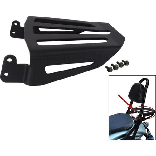 Motorcycle Black Steel Rear Backrest Sissy Bar Luggage Rack For Yamaha Star Bolt XVS950 XV950 XVS XV 950 2014-2017