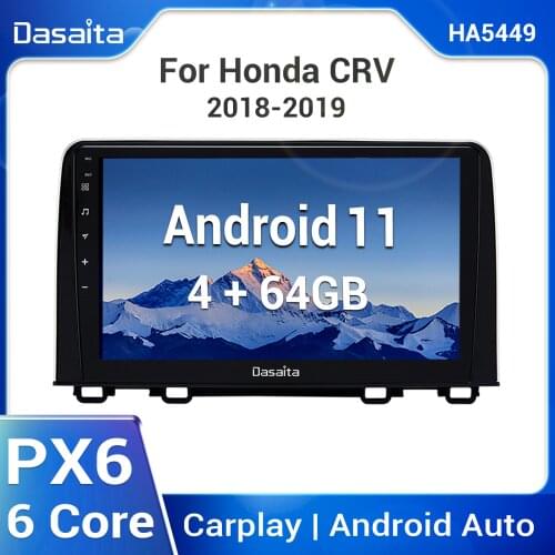 Dasaita 10" IPS Android 10 Multimedia Player Car Radio Player Stereo for Honda CR-V 2018 CRV GPS Multimedia Navigation TDA7850
