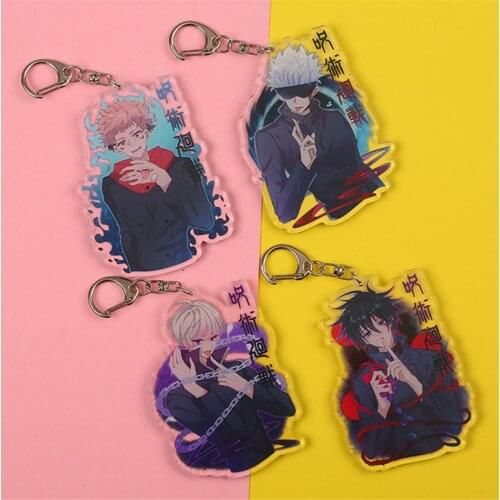 Jujutsu Kaisen Itadori Yuji Fushiguro Megumi Ryomen Sukuna Cosplay Key Chains Two-sided Keychain Acrylic Pendant Accessories