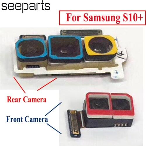 For Samsung Galaxy S10+ Front Camera Flex Cable For Samsung S10 Plus Rear Camera Replacement Parts For SM G975F/DS Back Camera