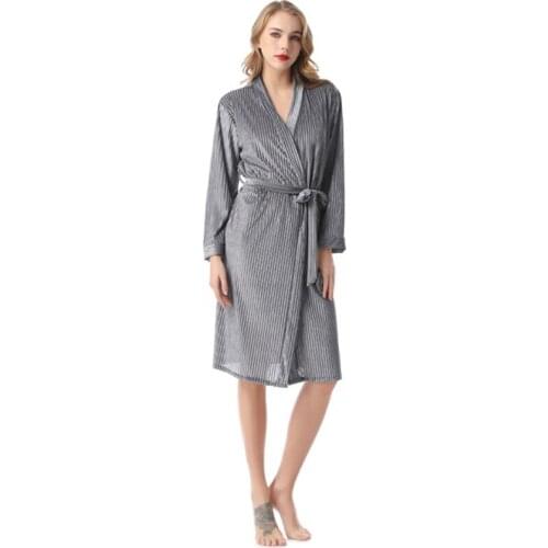Explosive night gown autumn new ladies Japanese kimono robe wedding ночнушка soft winter home wear casual fashion sleepwear 2020