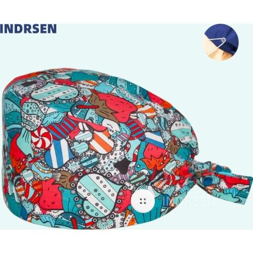 Surgeon cap surgery hat unisex surgical caps operating room cap nurses hats veterinary pet beauty salons Eye hospital clinic hat