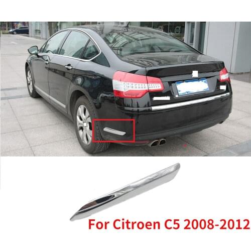 CAPQX For Citroen C5 2008 2009 2010 2011 2012 Chrome Front Rear Bumper Garnish Strip Anti-scratch Decoration Strip Trim Cover