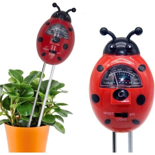 3 in 1 soil PH meter Moisture/Light/pH Test Acidity humidity sunlight garden plants Flowers moist tester instrument tool
