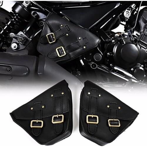 Left&Right Fairing Black Saddle Bags For Honda 17 18 Rebel CMX 300 500&ABS