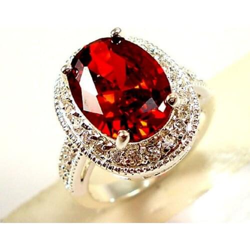 Hot Selling Fashion Elegant Ladies Wedding Ring Oversized Zircon Fashion Party Banquet Jewelry