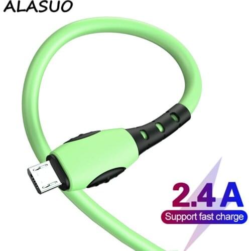 Micro USB Cable 0.3m/1.2m/1.8m 2.4A Fast Charging Data USB Charger Cable For Samsung Xiaomi Huawei Mobilie Phone Cable