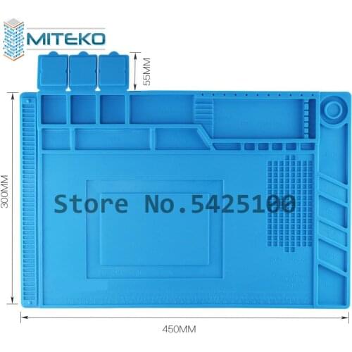 Mobile Phone Repair Heat Insulation Silicone Pad With Screws Box Maintenance Platform For Phone BGA Soldering Repair