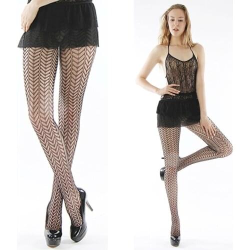 Sexy Fashion Sexy Stocking Retro Hollow Out New Black Woman Pattern Jacquard Pantyhose Tights Stockings(873)