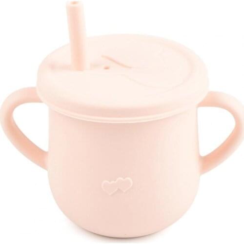 Portable Water Cup Soft Leakproof Silicone Baby Straw Feeding Drinking Glass for Home Kitchen Supplies Accessories Products