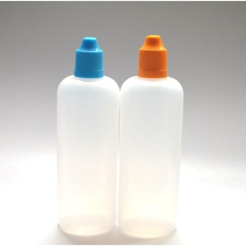 Empty 120ml Plastic Dropper Bottle Needle Bottle With Childproof Cap and Long Thin Tip E Liquid Bottles 50pcs
