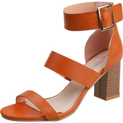 Women Sandals Gladiator Square High Heels Summer Shoes Woman Hollow Ankle Boots Open Toe Platform Zippe