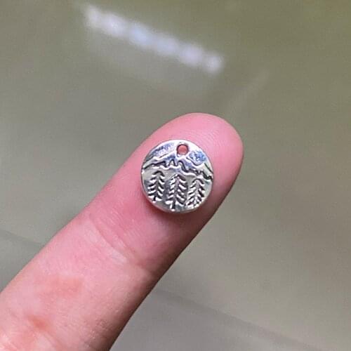 30pcs 11x11mm Pine Tree Connector Pendants Charms Jewelry Making DIY Mens WomenNecklace Bracelet Handmade Crafts Accessories