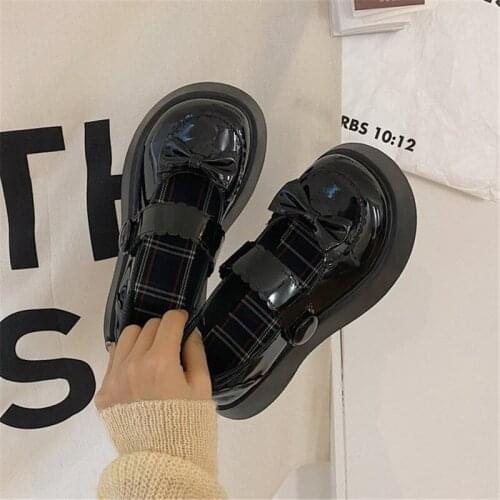 New Retro Mary Jane Lolita Japanese Jk Uniform Shoes Classic Lolitas Vintage Black Platform Mid Heel Anime Cosplay Gothic Punk