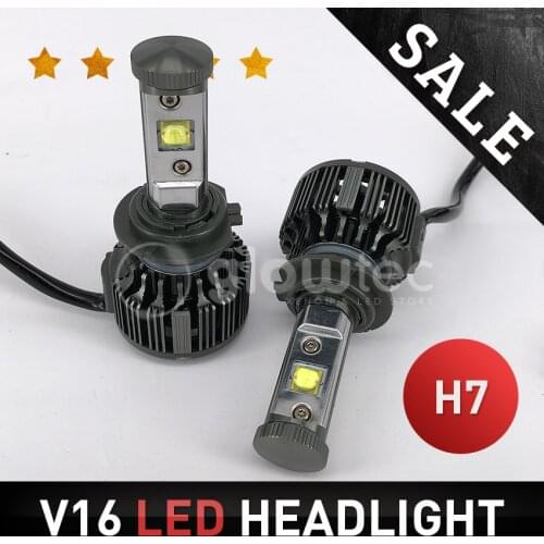 V16 LED HEADLIGHT H7 Turbo 40w 3600lm H7 LED bulb All in one car led headlight kit COB GLOWTEC