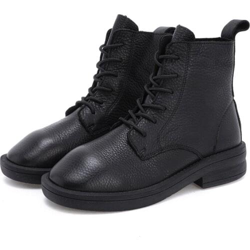 "Women 's leather joker Martin boots new cool individuality leisure Chelsea boots fashion comfort Women work boots