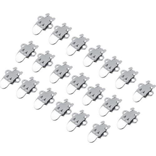 10PCS/Set Blank Stainless Steel Flower Shoes Clips On Findings Silver Color DIY Craft Buckles Worldwide sale