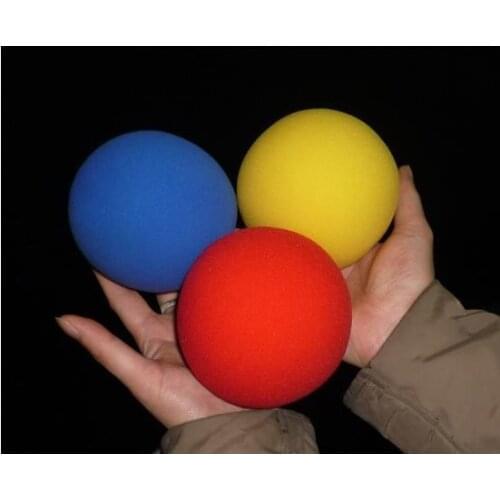10pcs Super Sponge Ball (10cm,Red/Blue/Yellow Color Available) Magic Tricks For Appearing/Vanishing Magie Stage Illusion Gimmick