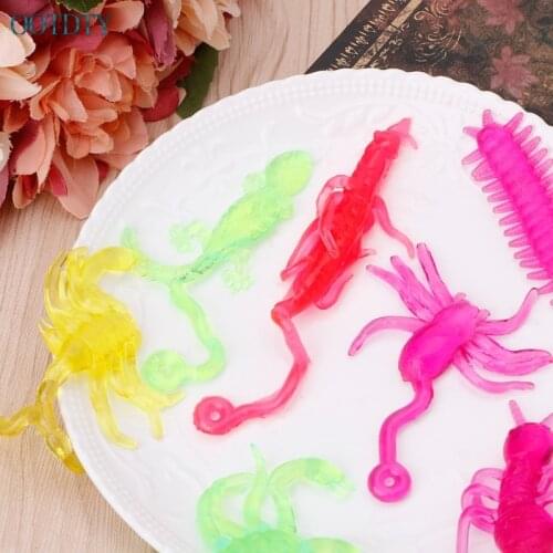 5PCS Funny Sticky Wacky Insect Classic Funny Kids Toy Wall Climbing Animal Doll Party Favor #330XY