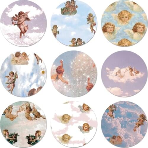 58mm fashion aesthetic cute art angle popular Badge Brooch Pin Accessories For Clothes Backpack Decoration gift