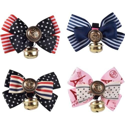 Pet Dog Bell Collar Cute Bow Cat Dog Collar Detachable Kitten Pet Supplies Small Dogs Accessories Collar Pet Supply