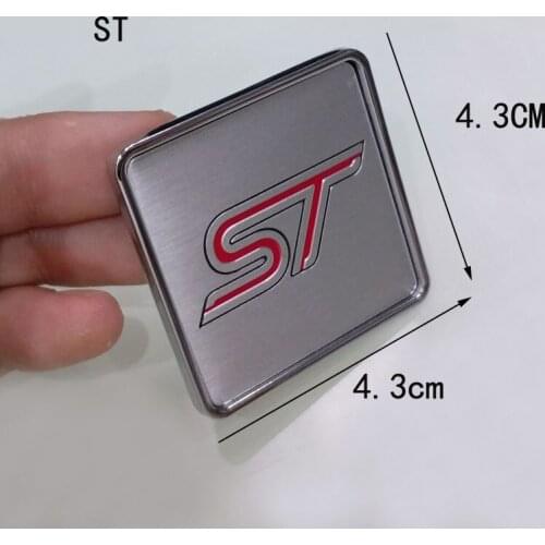 Car Styling Accessories Emblem Badge Decal Car Sticker ST Racing Motorsport For FORD Focus 2 Focus 3 FIESTA Kuga FUSION Mondeo