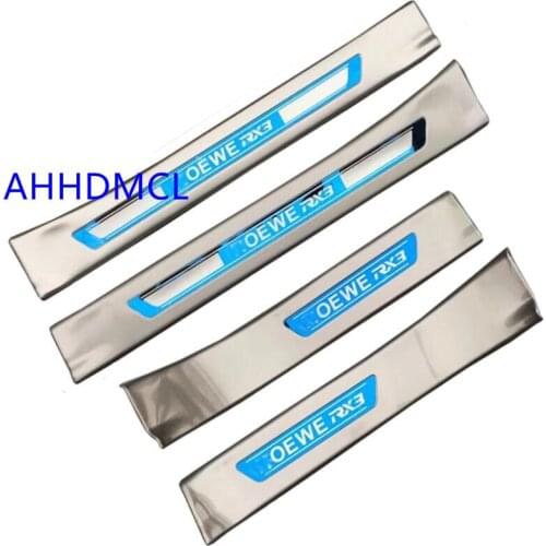Car Welcome Pedal Threshold Strip Door Sill Strip For Roewe RX3 2018 2019 2020