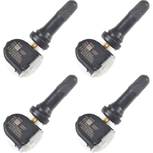 Car TPMS Sensor Snap-In Tire Pressure Sensor 43hz for Car 3021 EV6T-1A180-CB EV6T-1A150-CB (4 PCS)