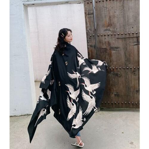 Large Size Travel Beach shawl scarf Vintage Ethnic Style Scarf Women Sun protection Retro Cotton Tapestry Pashmina