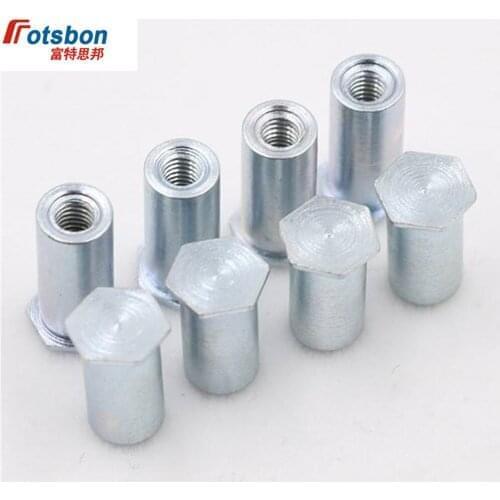 BSOA-6440-12 Blind Hole Threaded Standoffs Self Clinching Feigned Crimped Standoff Server Cabinet Sheet Metal Spacer PEM Rivet