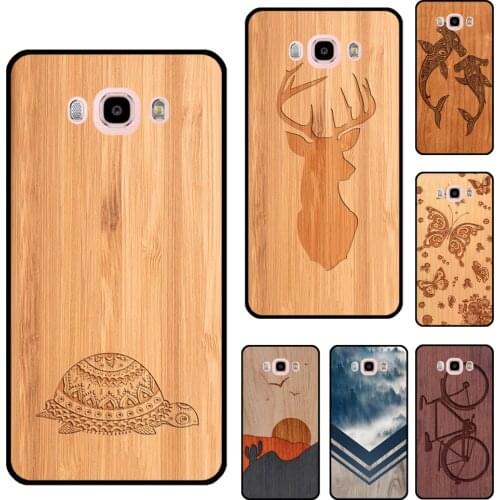 Wolf Bike Butterfly Wood For Samsung Galaxy A3 A5 2017 J1 J3 J5 J7 2016 A6 A7 A8 A9 J4 J6 Plus J2 Core 2018 Case