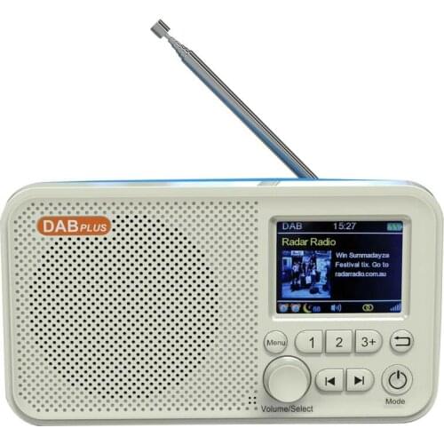 DAB Digital Radio 2.4-Inch Color LED Display With Bluetooth Support To Insert SD Card MP3 Player FM Radio Built-In Battery