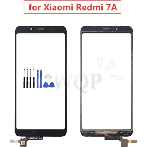 For Xiaomi Redmi 7A Touch Screen Front Glass Touch Panel Cover Front Outer Glass Lens for Redmi 7A Repair Parts + Repair Tools