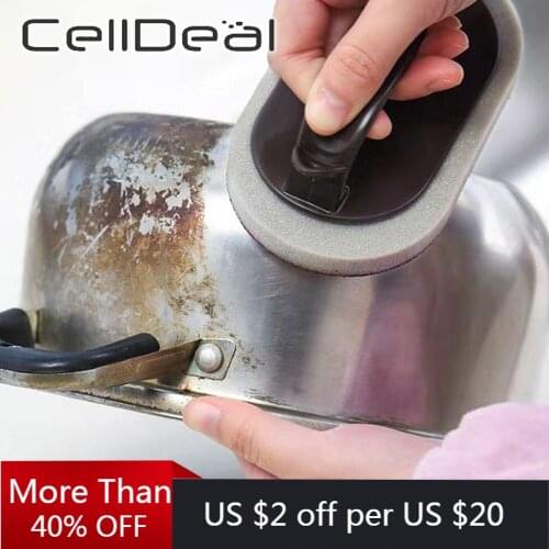 Sponge Tiles Brush Strong Decontamination Bath Brush Removing Rust Kitchen Tool Cleaner Emery Sponge Magic Eraser Home Rust Tool