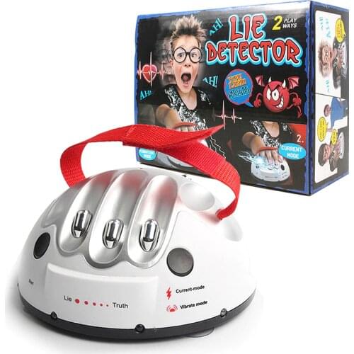 Tricky Lie Detector Shocking Liar Funny Adjustable Adult Polygraph Test Micro Electric Shock Truth Party Game Consoles Toy Gifts
