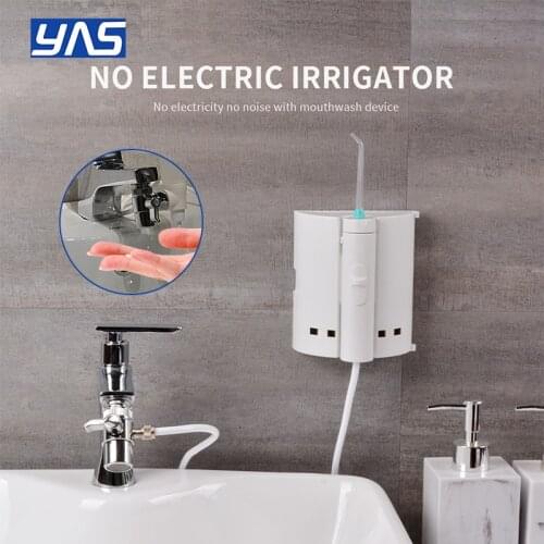 YAS Faucet Water Dental Flosser Oral Irrigator Jet Interdental Brush Tooth Toothbrush Cleaning SPA Cleaner Teeth Whitening XS1-B