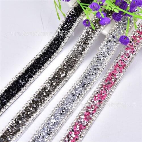 2Yards High Quality Pearl Beaded Lace Trim Wedding Dress Clothing Decorative Accessories Iron On The Clothes Or Sew On 1.5cm
