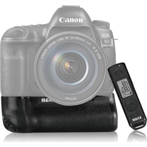 MEKE MK-5D4 PRO Battery Grip With wireless remote for Canon 5D Mark IV Camera as Canon BG-E20 Compatible forLP-E6 LP-E6N Battery
