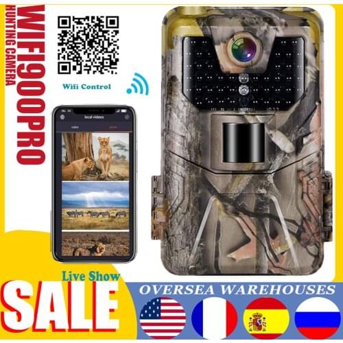 New Wifi Hunting Trail Camera Portable 4K HD Camera Infrared Night Vision Waterproof Camera for Outdoor Wildlife Hunting