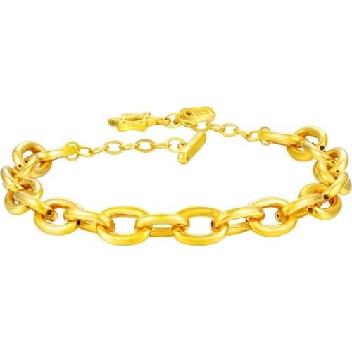 New Pure 24K Yellow Gold Bracelet 999 Gold Mens Heavy Gold 10g Bracelet