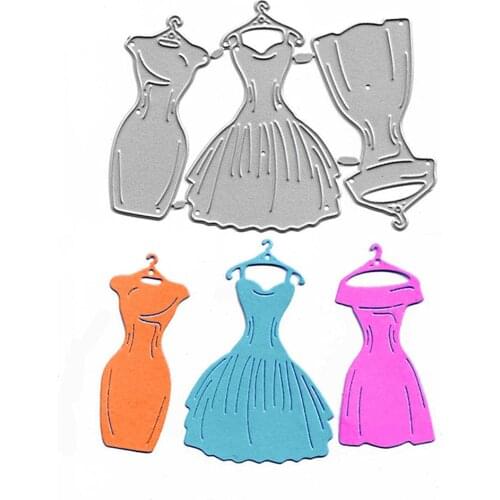 Dress Metal Cutting Dies Stencil Diy Craft Mold Embossing Folder Dies Scrapbooking Photo Album Cards Making Craft DIY