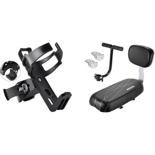 Buckle Water Bottle Rack Mountain Bike Outdoor Riding Cup Holder With Bicycle Rear Seat Cushion Armrest Footrest Set