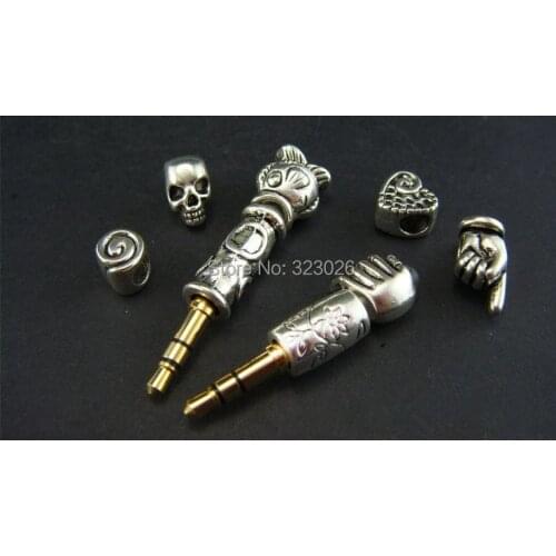 Diy earphone wire 5NlC-OFC Single crystal copper headphone super soft fever maintenance upgrade line four-color metal plug