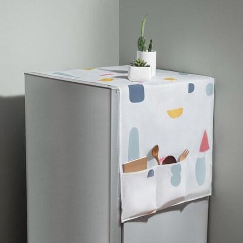 Freezer Dust Covers Waterproof Refrigerator Dust Cover Household Freezer Top Bag Fridge Storage Bag Refrigerator Organizer