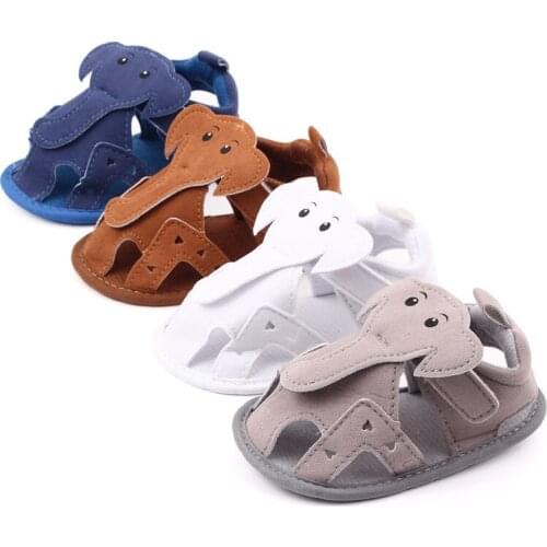 Lovely Cartoon Baby Sandals Non-slip Breathable Newborn Summer Shoes Infant Boys Girls Crib Shoes