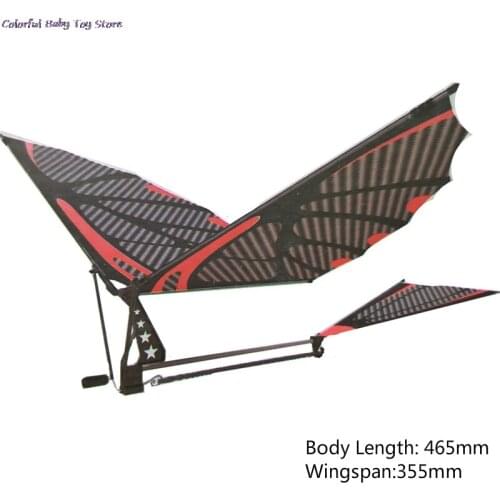 DIY 18Inches Eagle Imitate Birds Assembly Flapping Wing Flight Model Aircraft Plane Toy