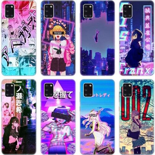 Vaporwave Glitch Anime Soft Case for Samsung Galaxy A02 A10 A11 A12 A20 A20E A21 S A22 A30 A31 A32 A01 Core Silicone Cover